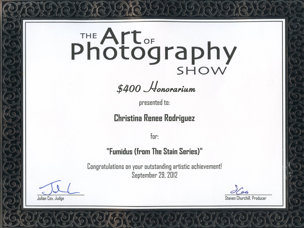 Christina Renee Rodriguez - Award